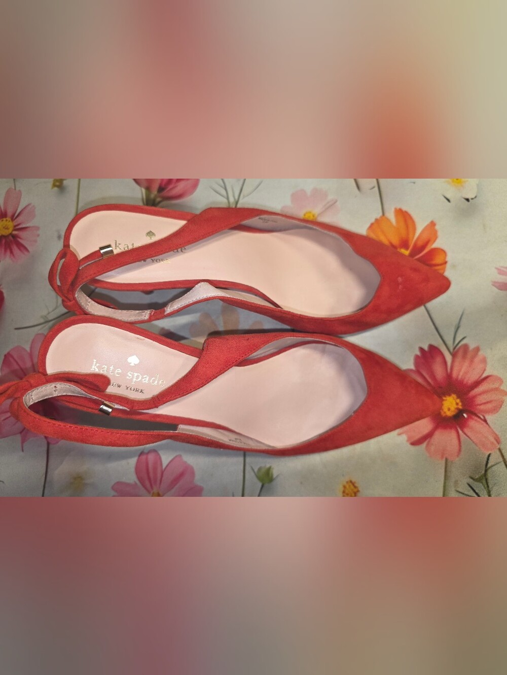 kate spade Women's Red Suede Flats